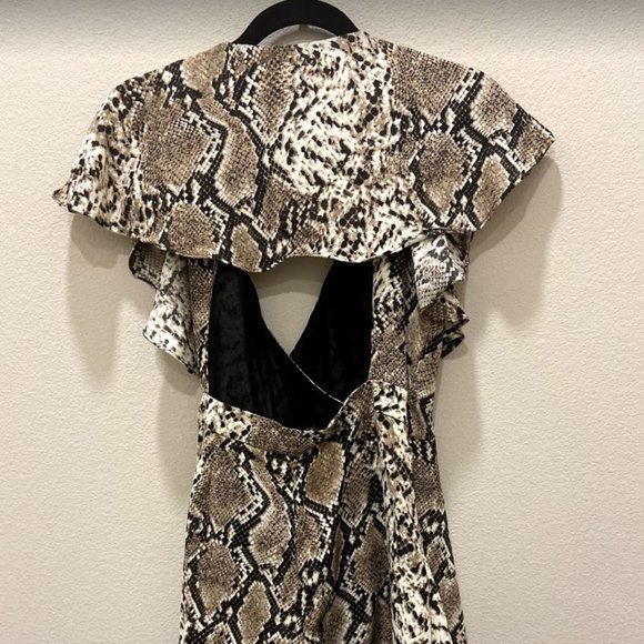 Snake Print Romper - Boutique - Picture 3 of 3